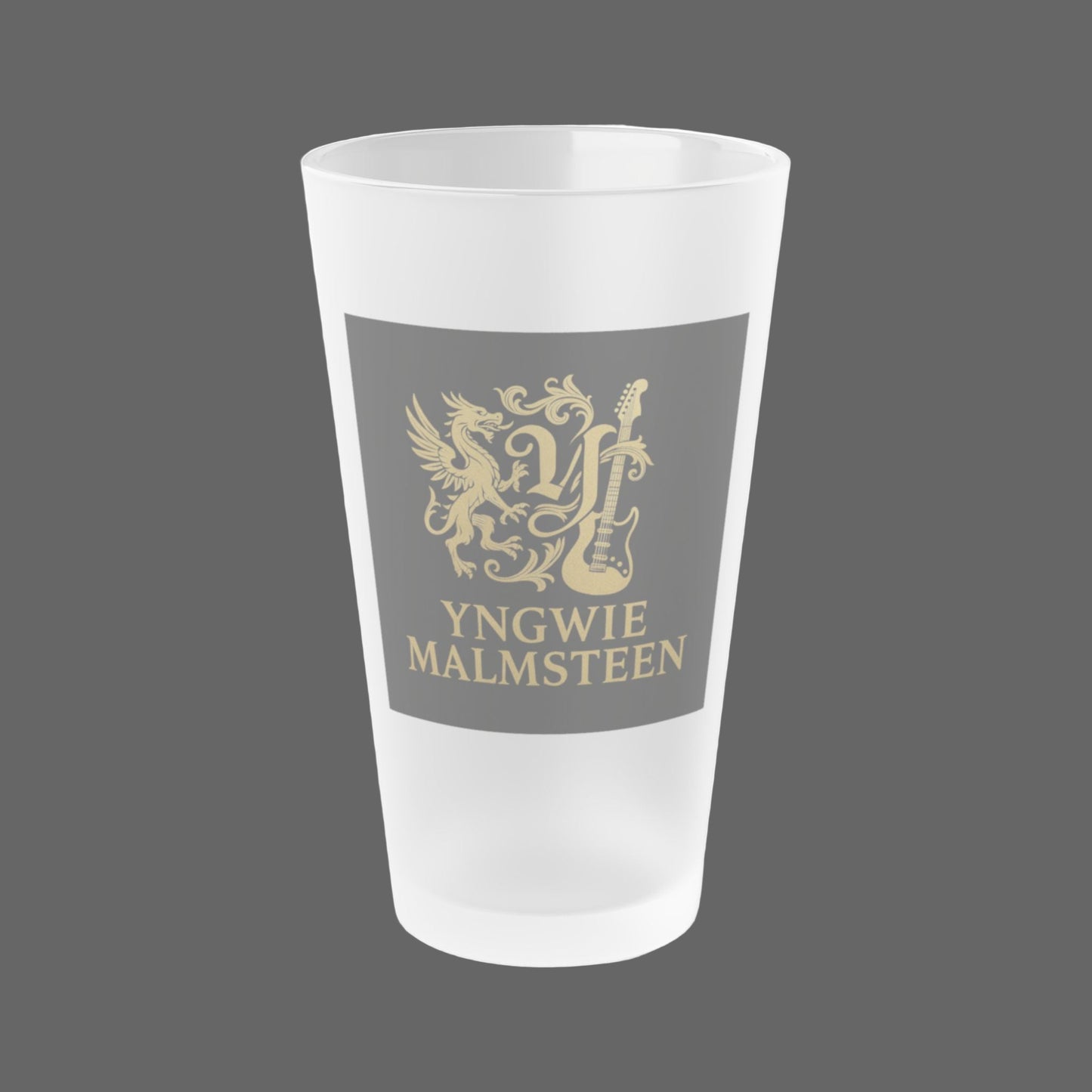 YM IMPERIAL CREST PINT GLASS