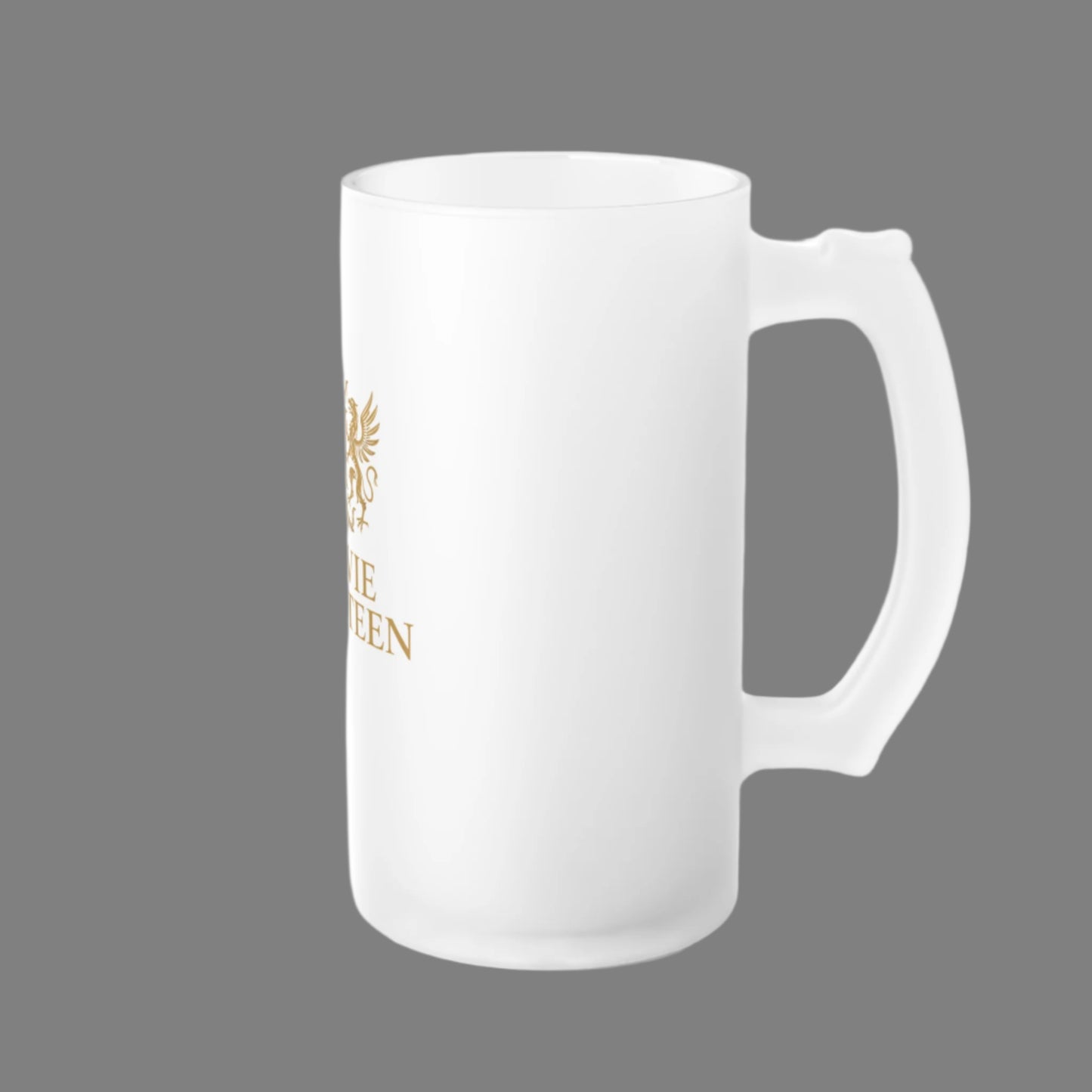THE MAESTRO'S GOLDEN EMBLEM LIMITED ROYAL CREST EDITION FROSTED BEER MUG