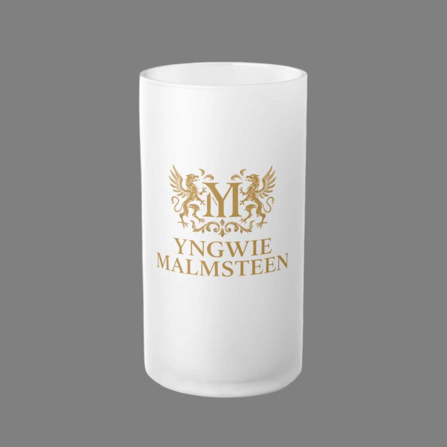 THE MAESTRO'S GOLDEN EMBLEM LIMITED ROYAL CREST EDITION FROSTED BEER MUG