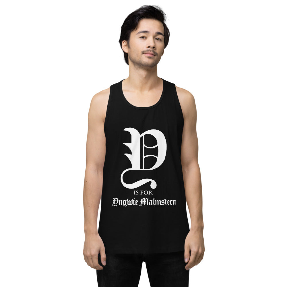 Y is for Yngwie Malmsteen tank top - Black