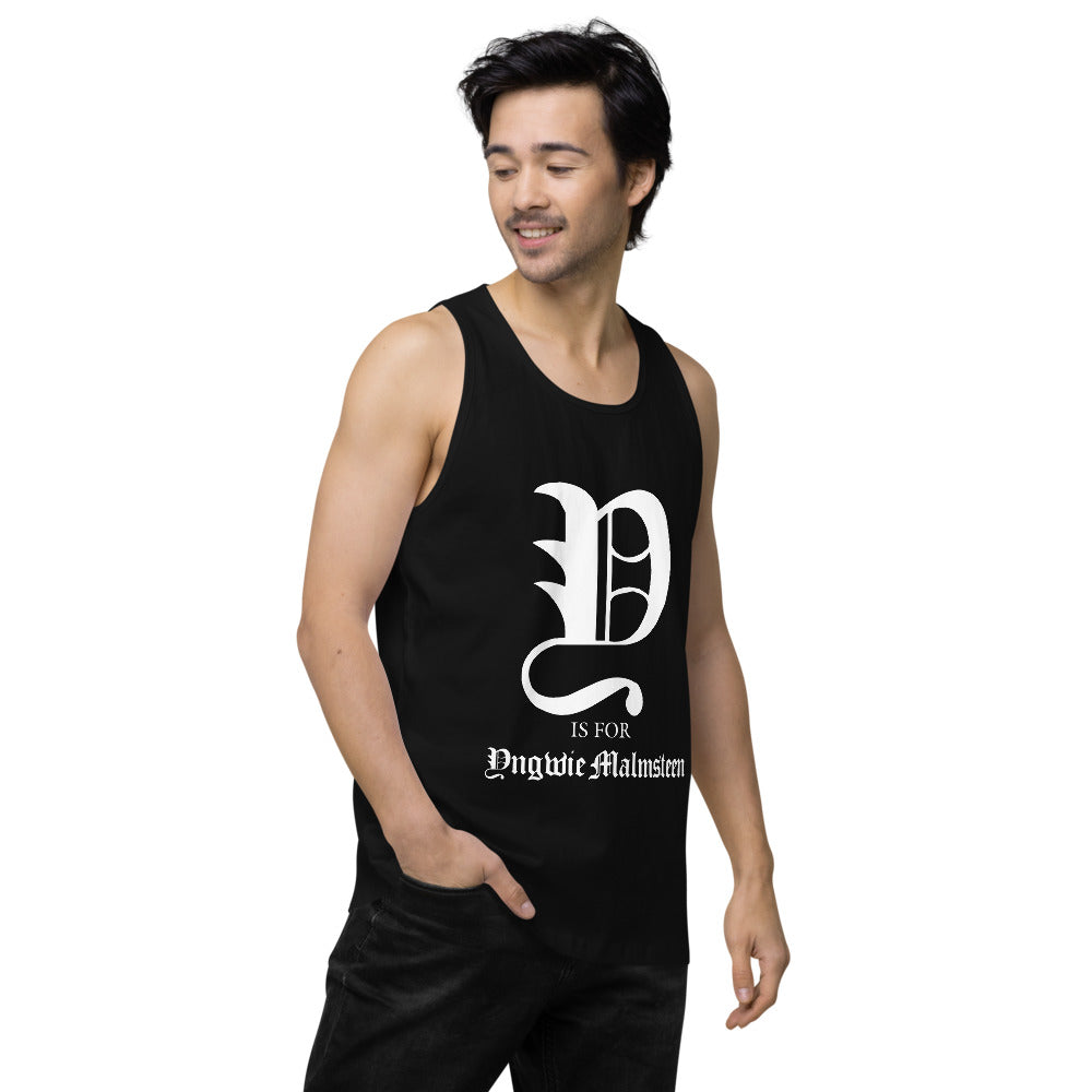 Y is for Yngwie Malmsteen tank top - Black