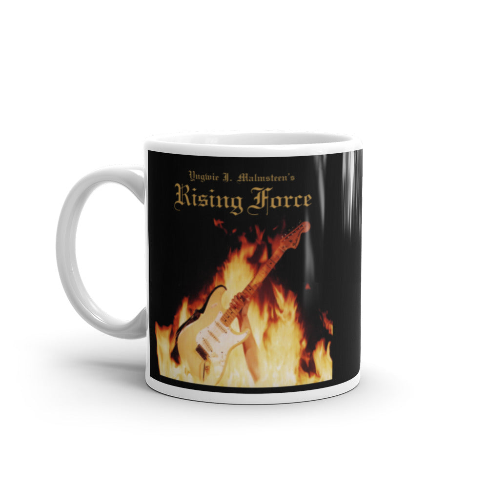 White glossy mug
