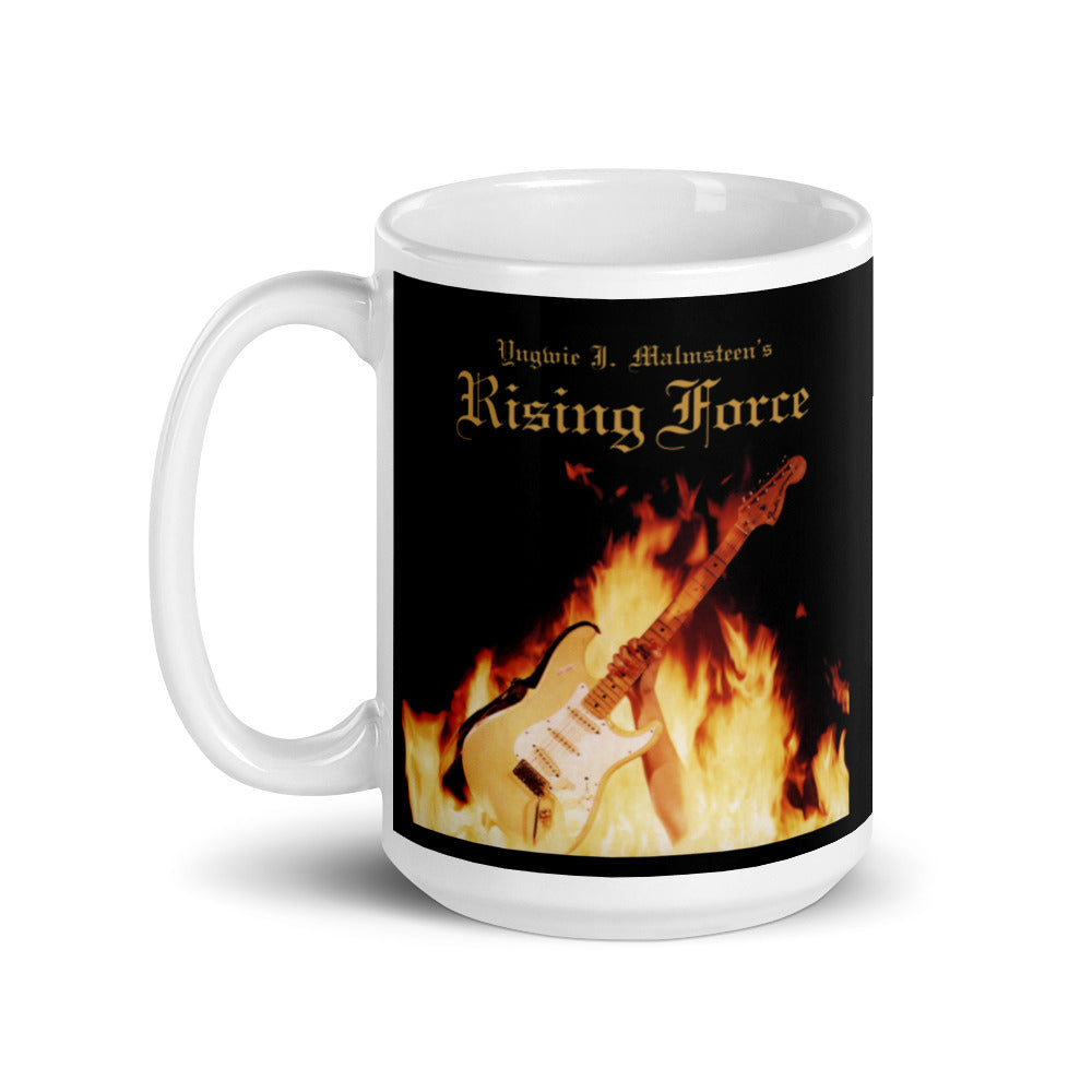 White glossy mug