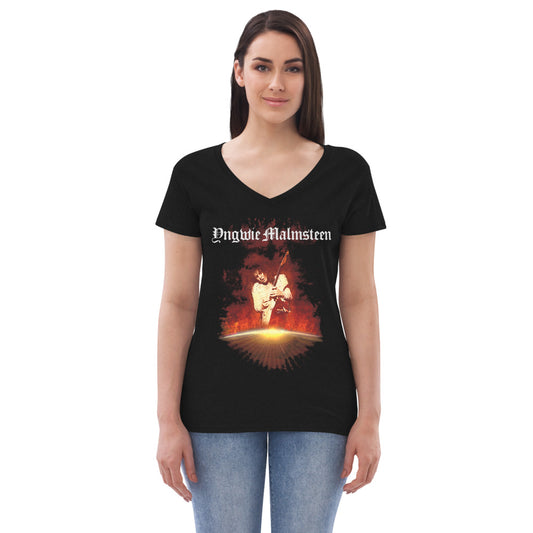 Yngwie Malmsteen RAW Live women’s v-neck t-shirt