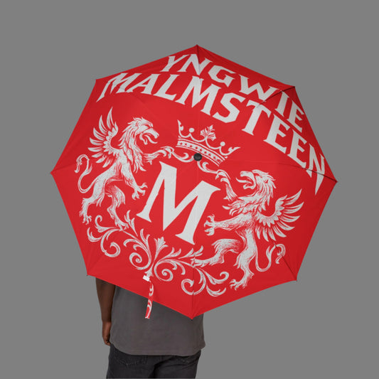THE MALMSTEEN STRIKER SIGNATURE RED PERFORMANCE UMBRELLA