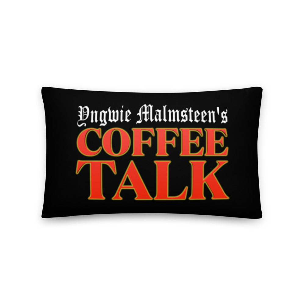 Yngwie Malmsteen's Coffee Talk Pillow