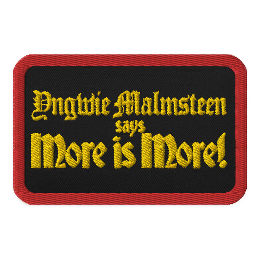 Yngwie Malmsteen - More is More patch