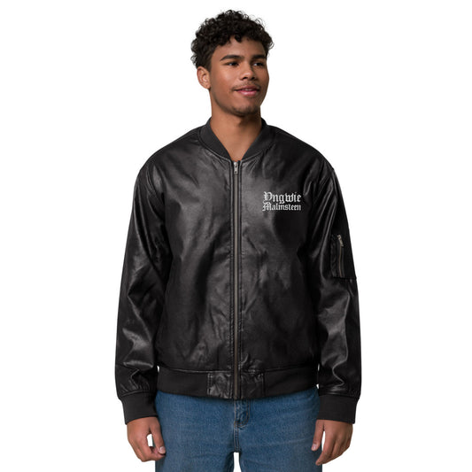 Yngwie Malmsteen Leather Bomber Jacket